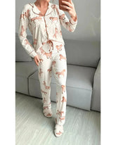 Pijama Feminino Americano Longo Aléxia Cavalos