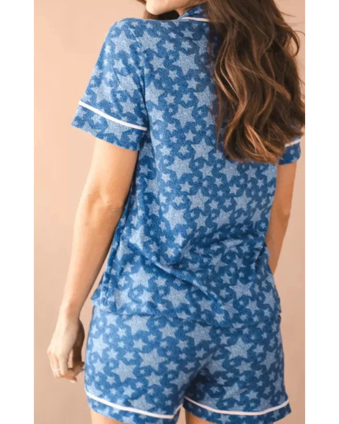 Pijama Feminino Americano Curto Agda Stars