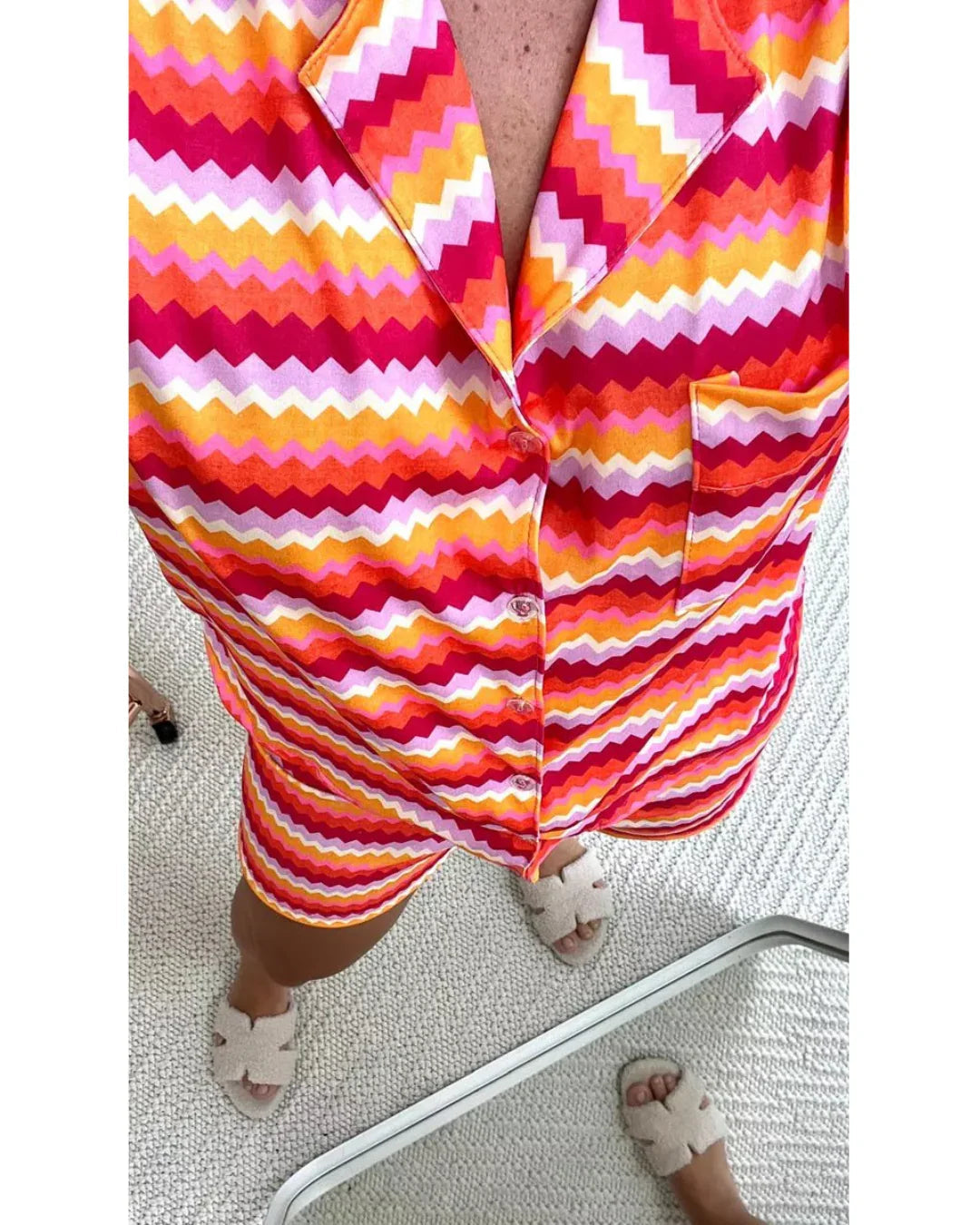 Pijama Feminino Americano Curto Colorido