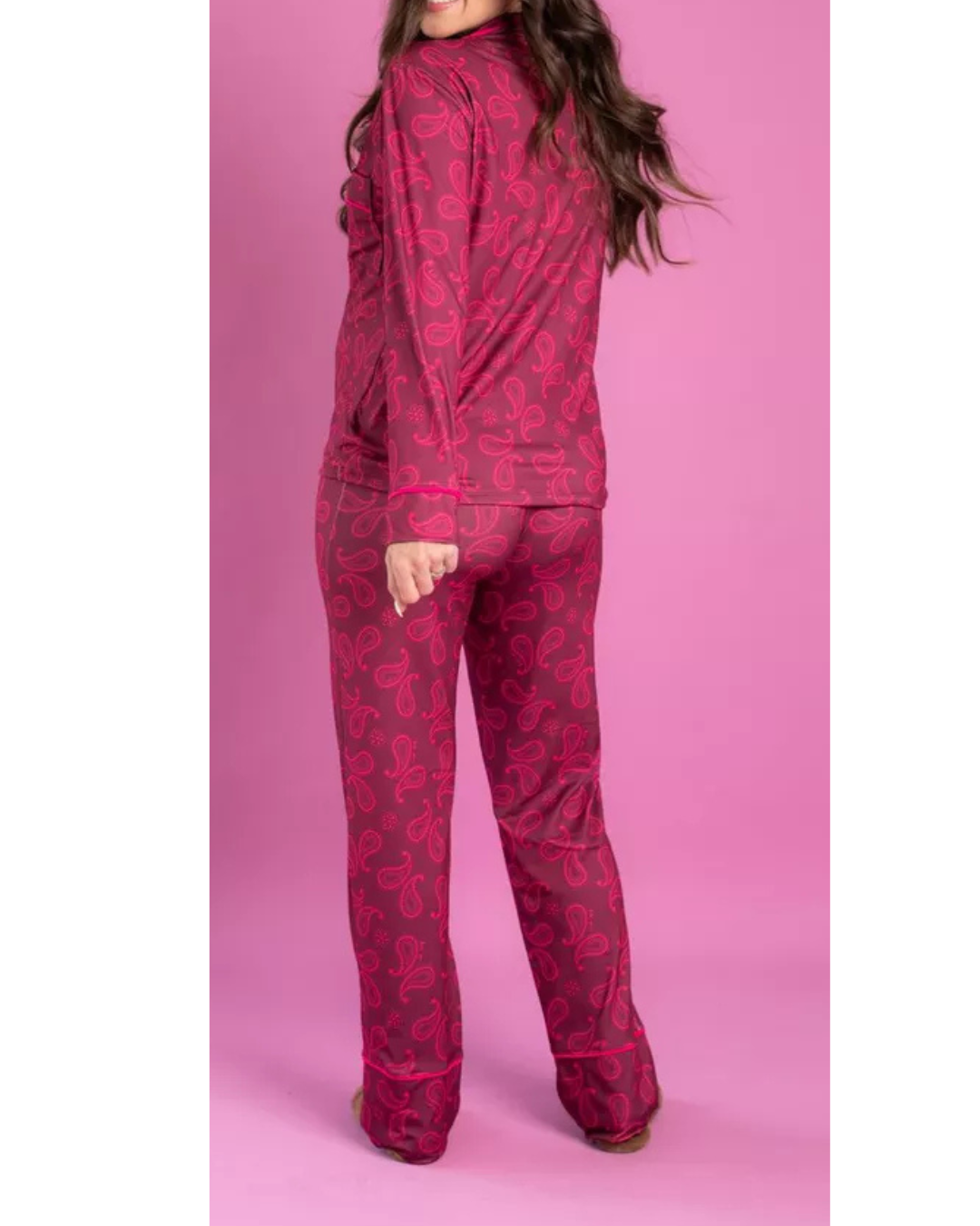Pijama Feminino Americano Longo Paisley